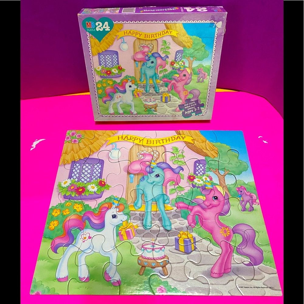 MY LITTLE PONY G2 VINTAGE 1997 COLLECTABLE JIGSAW PUZZLE 24 Pieces w/BOX